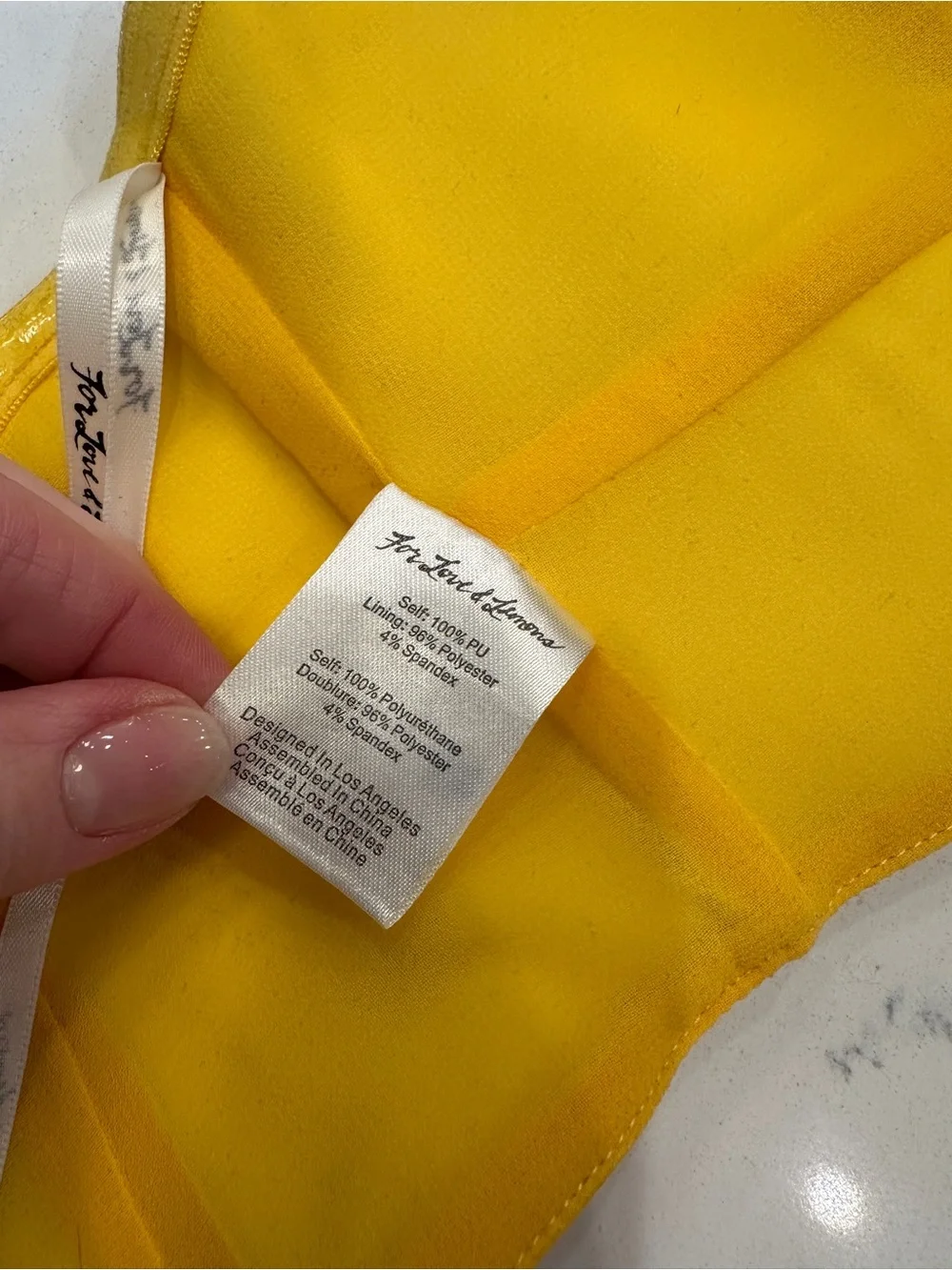 For Love and Lemons Yellow Jaw Breaker Skirt and Matching Top size XS - Picture 7 of 9